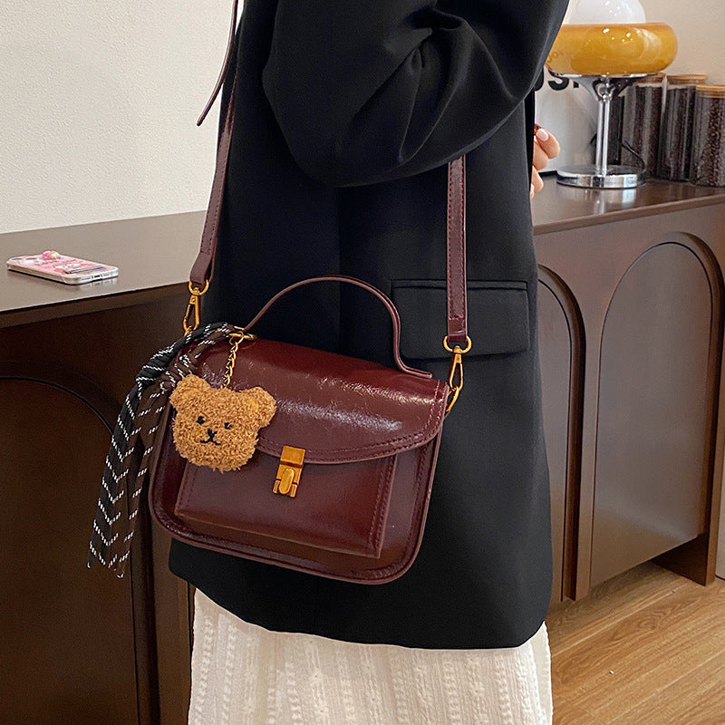 High-end Niche Retro Portable Small Square Bag All-matching