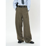 Profile Suit Pants Vertical And Smooth Casual Straight Trousers