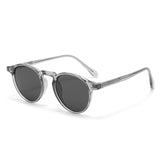 Japan And South Korea Vintage Round Frame TR Polarized Sun Glasses