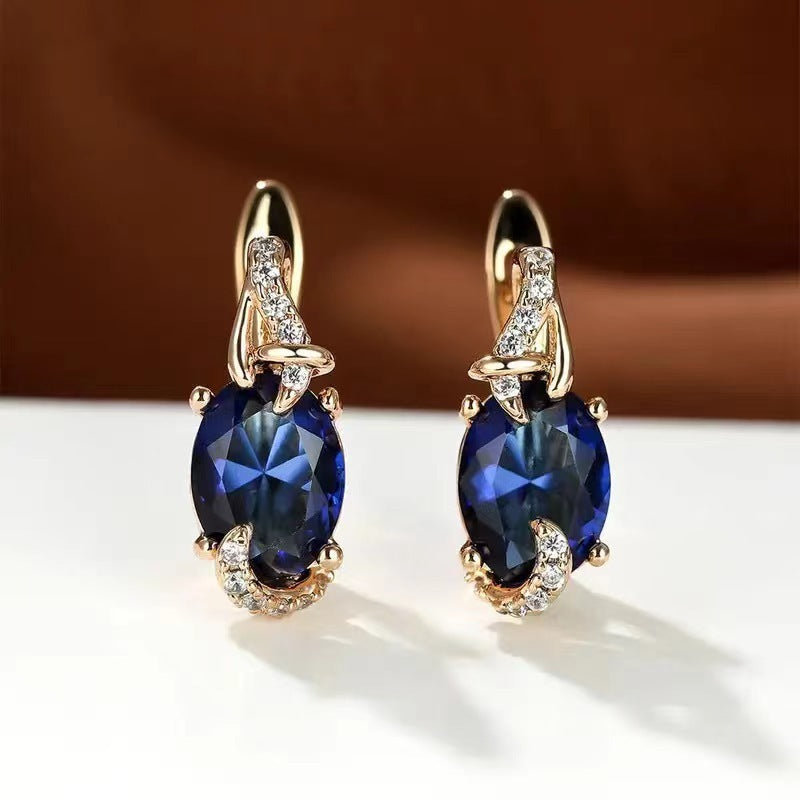 Hot Sale Eardrops Finely Inlaid Stud Earrings