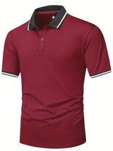 Polo Shirt Lapel Short Sleeve Golf Casual Sports Top