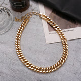 Women's Simple Solid Color Thick Chain Necklace