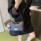 Fashion Retro Denim Commuter's All-matching Casual Small Crossbody Bag