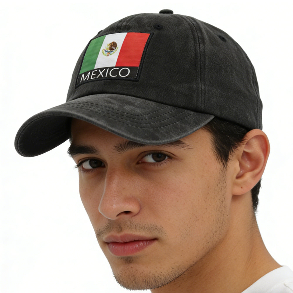 2pcs Mexico Hats For Women Men,Mexican Flag Baseball Cap, Fathers Day Patriotic Christmas Birthday Gifts For Dad Mom Papa Mama Grandpa Husband Wife