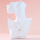 Angel Wings Heart-shaped Collarbone Necklace Angel Wings Oil Dripping Lady