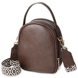 Small Crossbody Bag For Women With Handle And Adjustable Strap, Cell Phone Purse Cross Body With 2 Zipper Pockets-Coffee