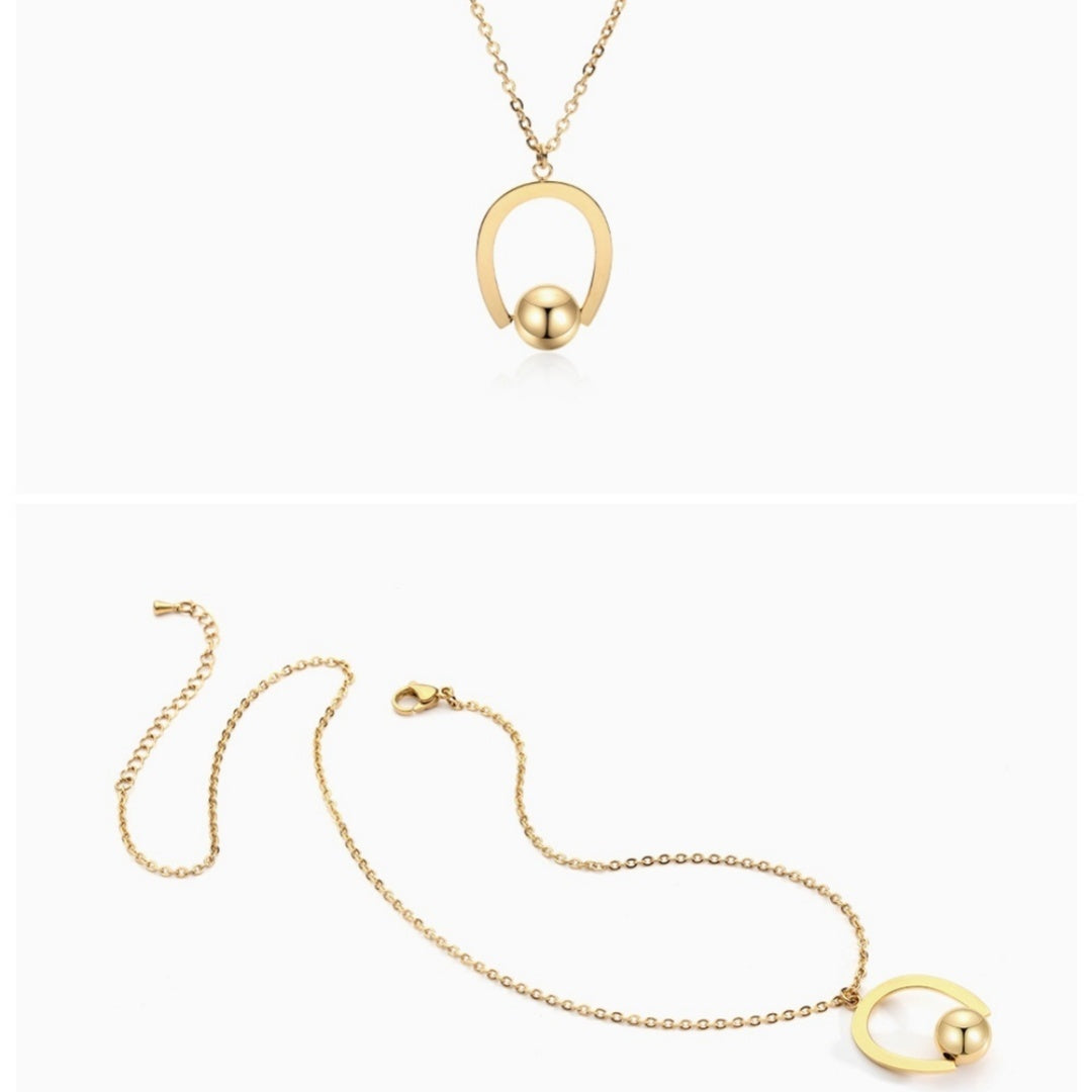 Stainless Steel Bead Chain All The Way To Have You Accessoryjewelry Valentine's Day Necklace