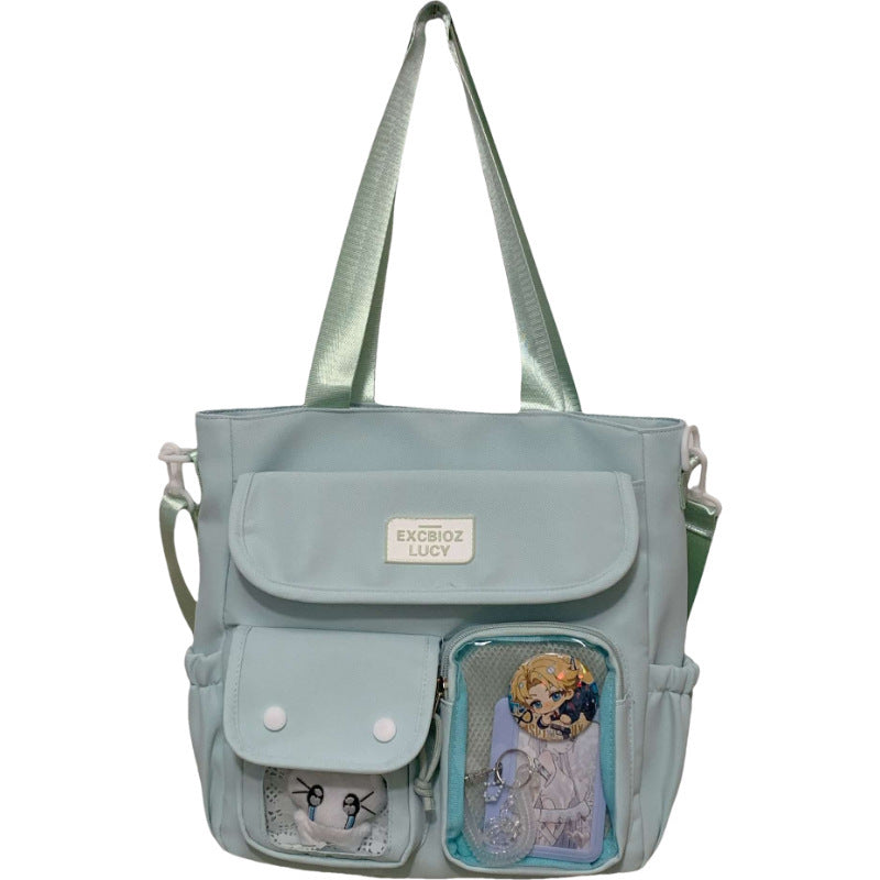 Japanese Handbag Large Capacity Student Class Tote Bag Campus Bag