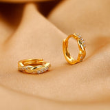 New Trendy Temperament Interwoven Earrings Female Fashion Personality Hemp Rope Earclip Earrings