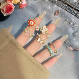 High-grade Temperament Entry Lux Vintage Oil Dripping Gourd Ring