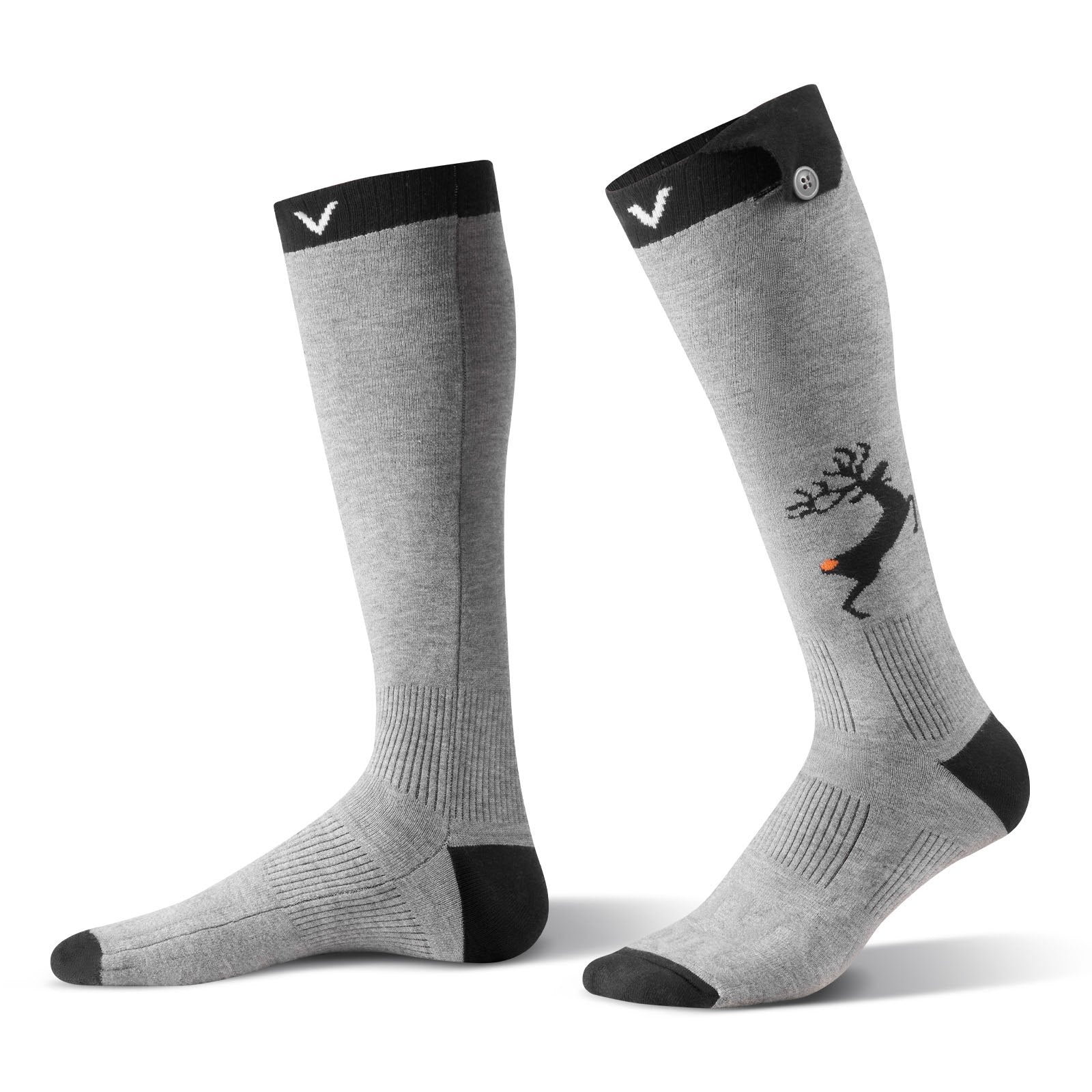Heated Socks, 6000mAh Battery Powered, Rechargeable Heating Socks With 4 Heating Levels, Electric Heated Sock With APP Control For Men Women, Foot Warmer For Hunting Riding Camping Hiking