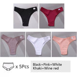 5Pcs Set Women Panties Cotton Underwear M-XL Comfo