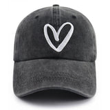 2PCS Love Heart Embroidered Baseball Cap Adjustable Unisex Dad Hat Cute Valentine's Day Birthday Honeymoon Gifts For Girlfriend Boyfriend