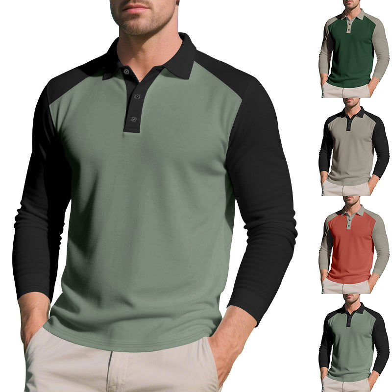Golf Lapel Long-sleeved T-shirt Bottoming Shirt