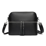 Fashion Casual Large Capacity Shell Bag Top Layer Leather One-shoulder Crossbody Bag