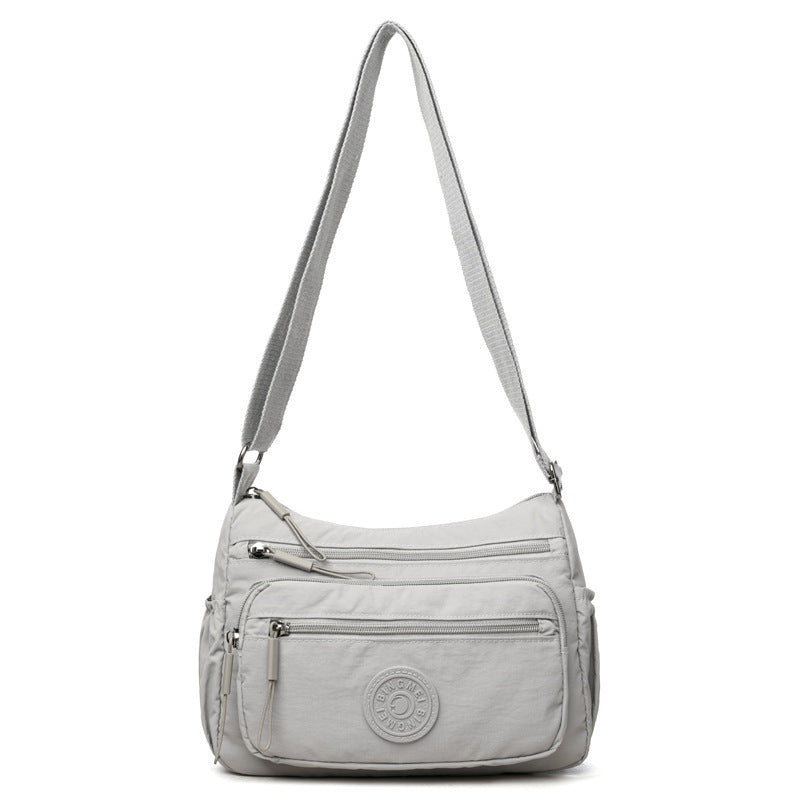 Trendy Water-repellent Nylon Crossbody Cloth Bag