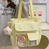 Japanese Handbag Large Capacity Student Class Tote Bag Campus Bag