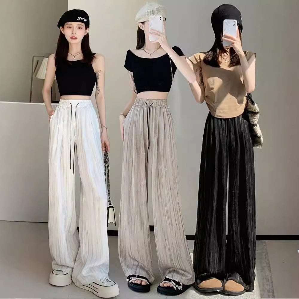 Summer Lazy Small Wide-leg Pants For Women