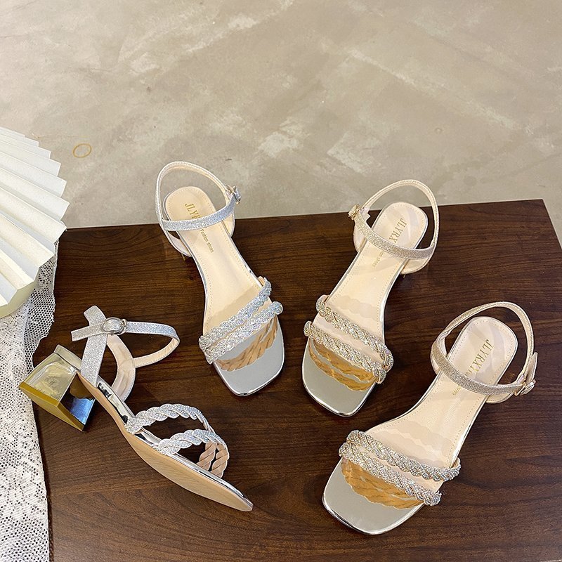 High-heeled Sandals New Thick Heels