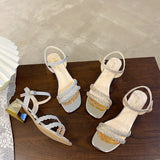 High-heeled Sandals New Thick Heels