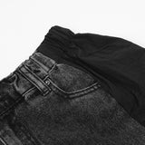 Fashion Stitching Denim Casual Trousers Men