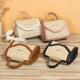 Simple Woven Sequin Decorative Crossbody Small Square Bag