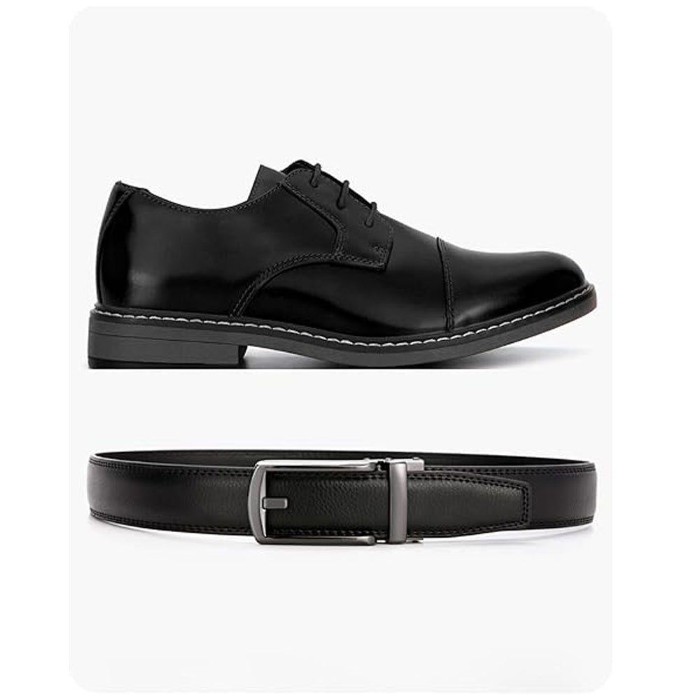 Ratchet Boy Belt With Snap Closure Adjustable For Casual And Formal Wear