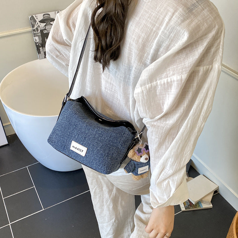 Fashion Retro Denim Commuter's All-matching Casual Small Crossbody Bag