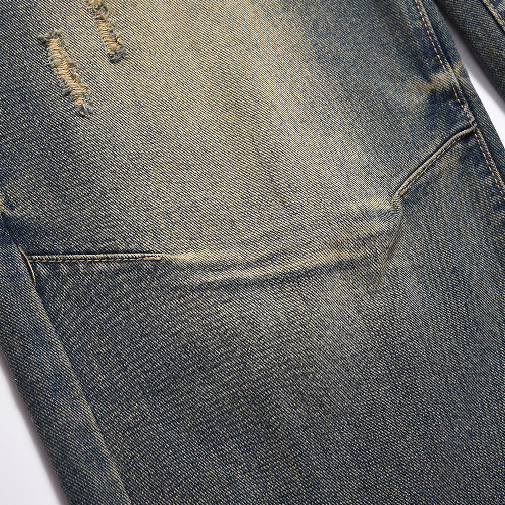 American Retro Washed Jeans For Men