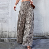 High Waist Loose Big Leg Swing Women's Casual Trousers