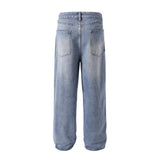 Tie-dye Gradient Denim Trousers Men