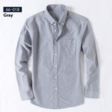 Men's Cotton Oxford Business Casual Long Sleeve Shirt