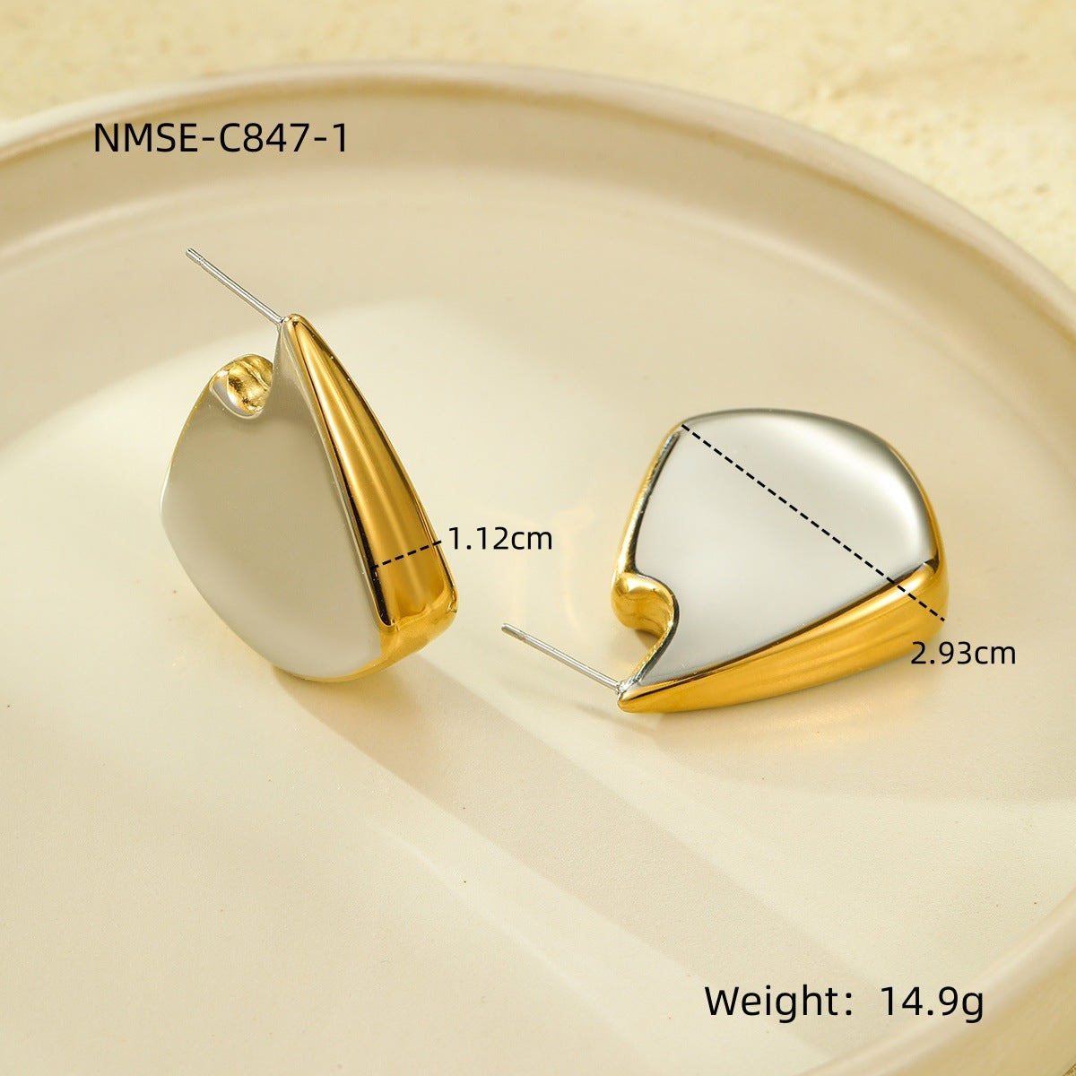 Matching Geometric Design Special-interest Earrings Affordable Luxury Fashion Earrings