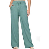 Women's Linen Wide-leg Cotton And Linen Casual Beach Summer Pants