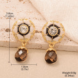 French Simplicity Style Design Tassel Earrings