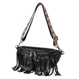 Bag Messenger Bag Summer European And American Retro Tassel Pleated Chest Bag