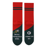 Flag Design Mid-Calf Socks With Moisture-Wicking, Sweat-Absorbing, Odor-Resistant, And Antibacterial Properties