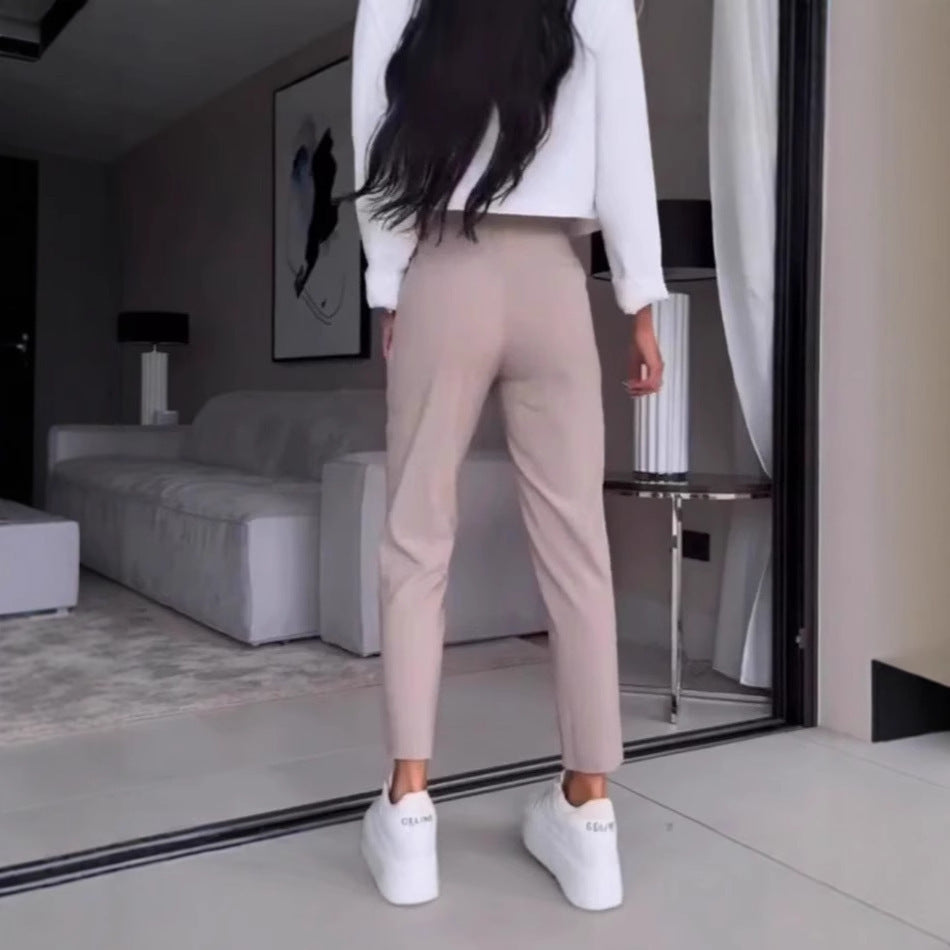 Fashionable Versatile Women's Striped Casual Pants