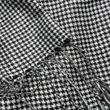 2pcs Modern Edge With Classic Colors Black White Graphic Jacquard Scarf ,Luxe Look For Evening Wear,Scarf,vacation,daily Life,evening Party,Office Appropriate Subtlety For Women Men