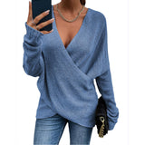 New Cross Loose Outer Wear Women's Knitted Sweater