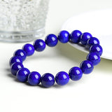 Natural Grade 7A Lapis Lazuli Ball Bracelet