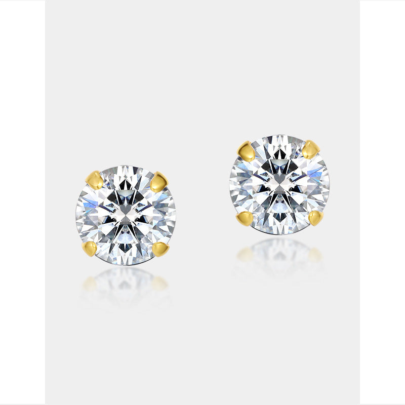 New Fashion All-matching Women's S925 Sterling Silver Stud Earrings