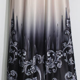African Plus Size Women's Printed Pattern Bat Sleeve Dress