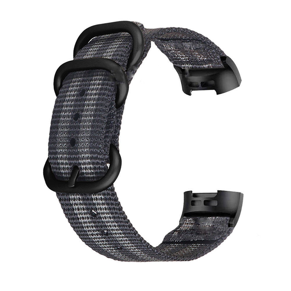 Simple All-match Nylon Three-ring Buckle Strap