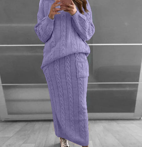 Fashion twist sweater set