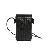Advanced Sense Vintage Weave Cell Phone Crossbody Bag
