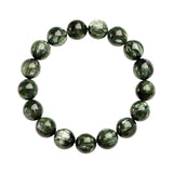 Natural Green Dragon Crystal Round Beads Bracelet
