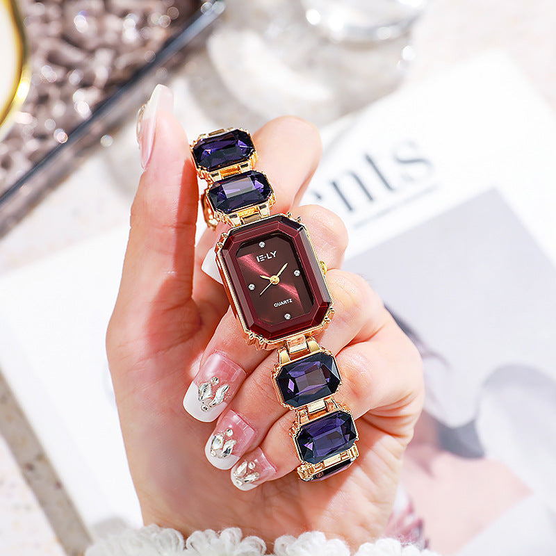 Colorful Niche High-grade Steel Belt Square