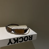 Punk Red Funny Technology Glasses Anti Sun