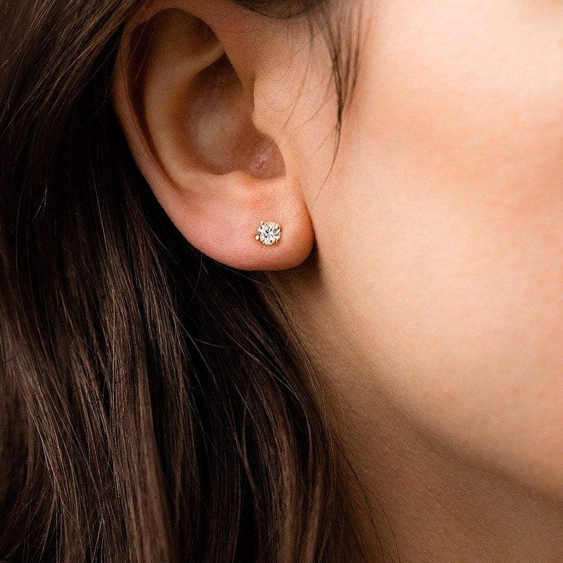 New Fashion All-matching Women's S925 Sterling Silver Stud Earrings